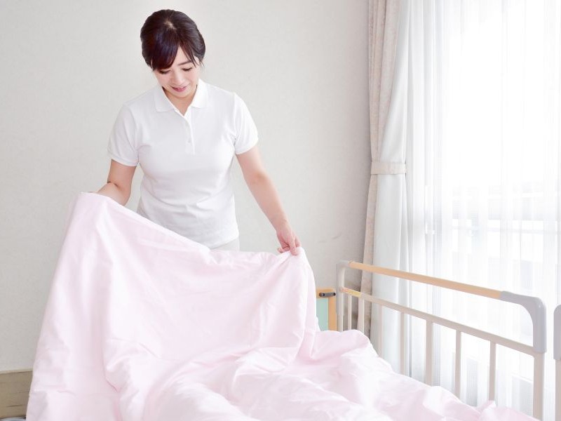 駒込病院でのベッドメイク業務